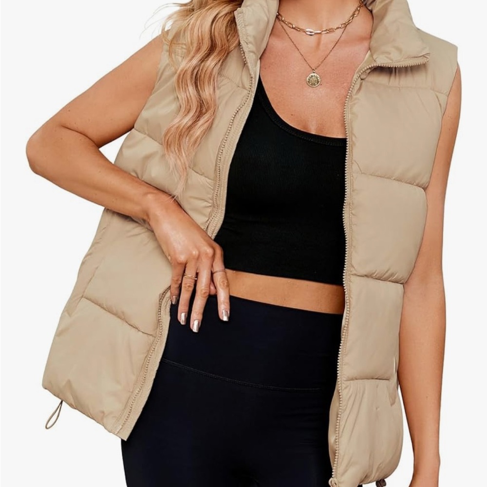 BNIP Women's Tan Puffer Vest